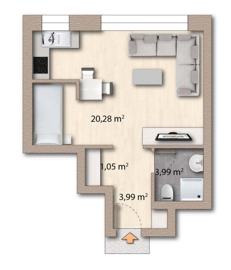 Gluecksburg Ferienwohnung 'Kursnord' Rotenhaus Luaran gambar